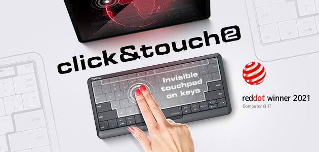 Новинка от Prestigio – смарт-клавиатура второго поколения Click&Touch 2 – получила награду премии Red Dot Award: Product Design в номинации «Компьютерные и информационные технологии»