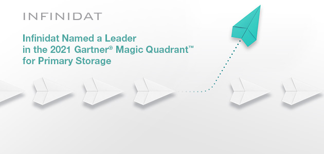 Компания получила статус лидера в «Магическом квадранте Gartner для основных систем хранения данных 2021 года». Infinidat занимает эту позицию третий год подряд.