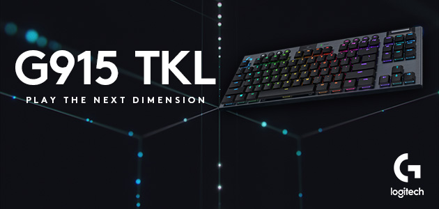 G915 TKL соединяет в себе утончённый дизайн
