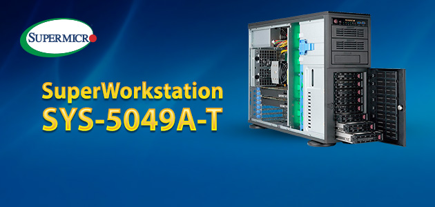 Однопроцессорная высокопроизводительная система SYS-5049A-T отличается впечатляющей производительностью