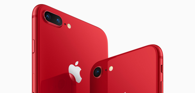 Компания Apple представила iPhone 8 and iPhone 8 Plus (PRODUCT)RED Special Edition